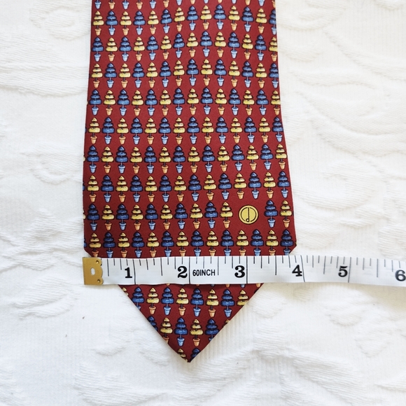 Dunhill printed tie. Made in Italy. 100%silk. - Picture 6 of 7